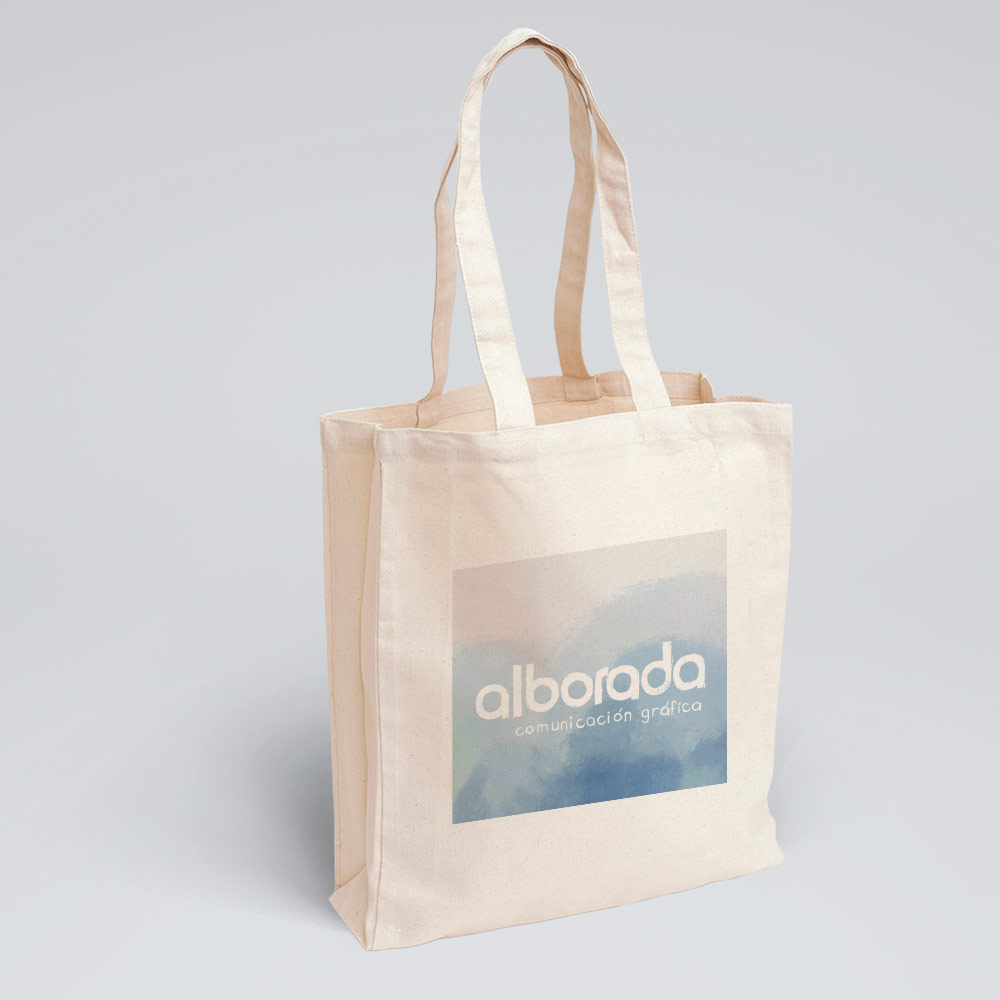 Bolsa de tela (algodón 100% natural) - Comunicación Gráfica Alborada