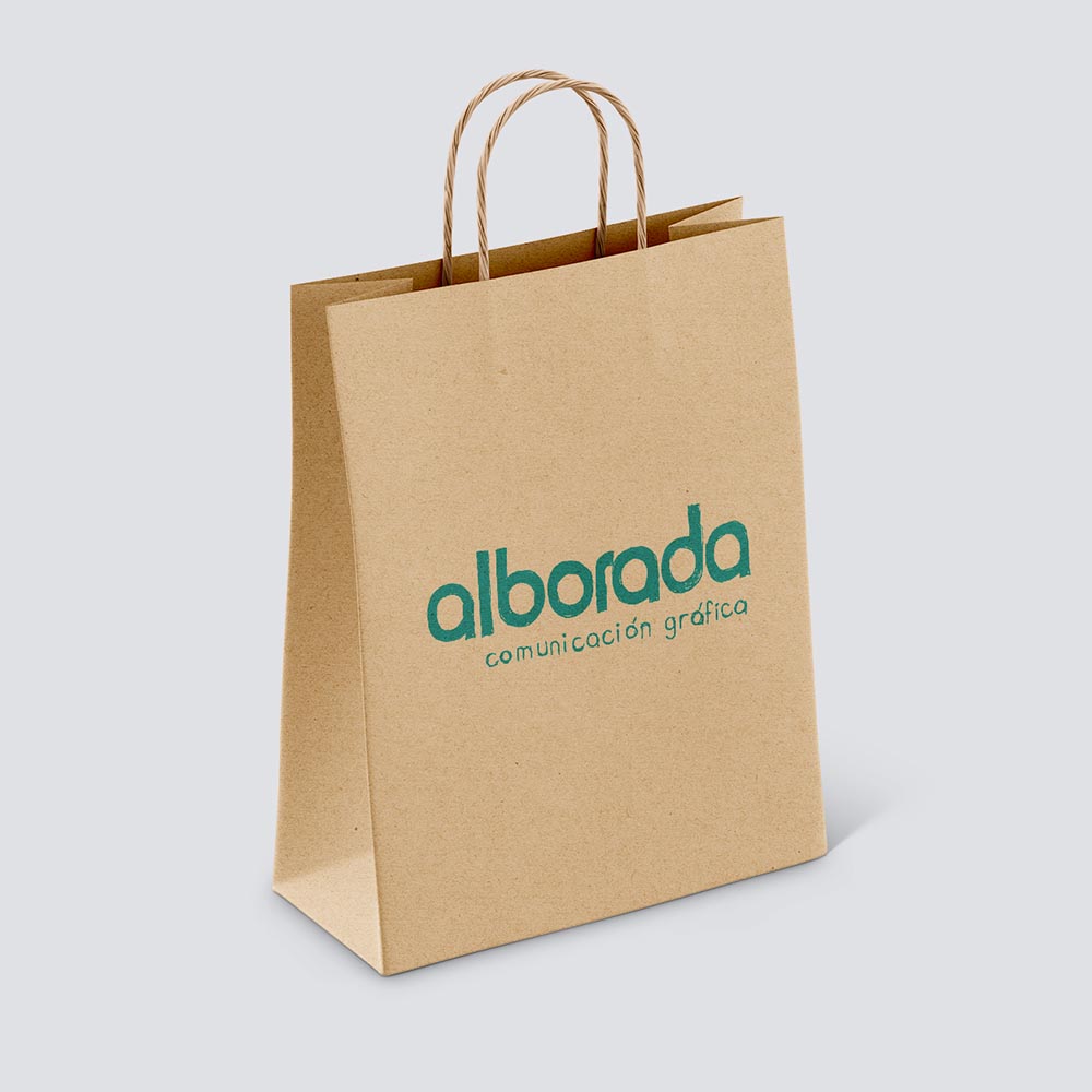 Bolsa personalizada publicitaria papel pequeña