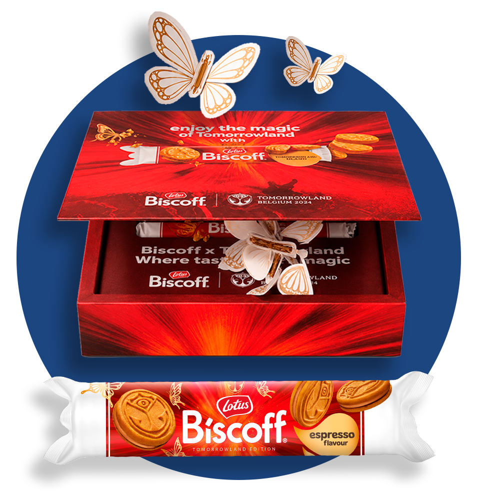 packaging creativo para lotus biscoff