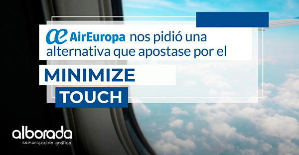 Campaña Minimize touch de AirEuropa